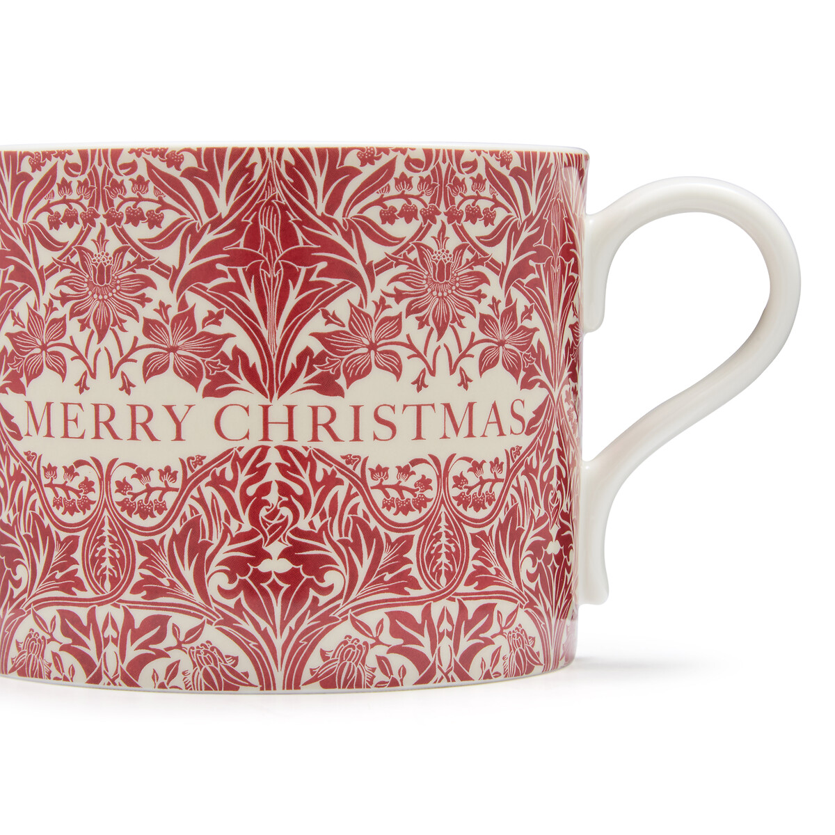 Set of 2 Merry Christmas Bluebell Red & Blackthorn Mugs multi-coloured, MORRIS & CO.