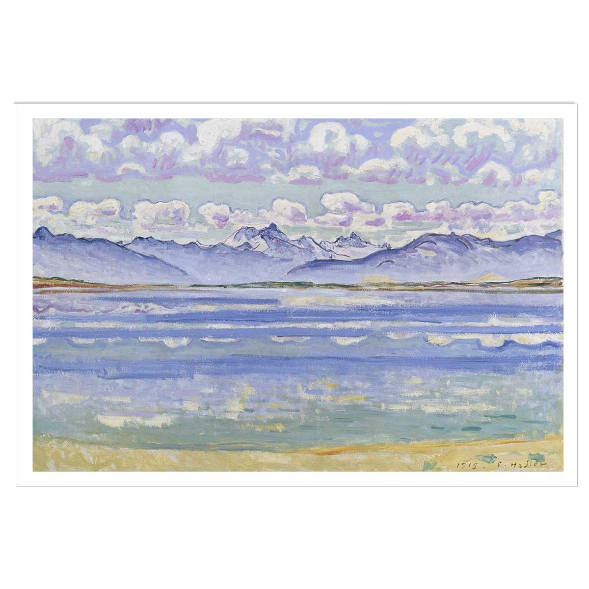Poster Le Weisshorn vu du Montana - Ferdinad Hodler affiche seule, HEXOA