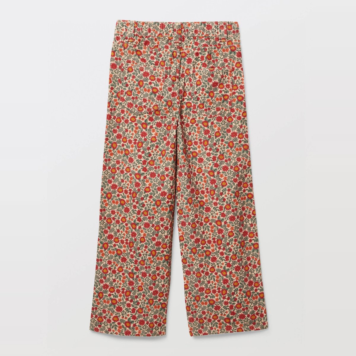 Pantalon en velours imprimé sparadrap, MONOPRIX