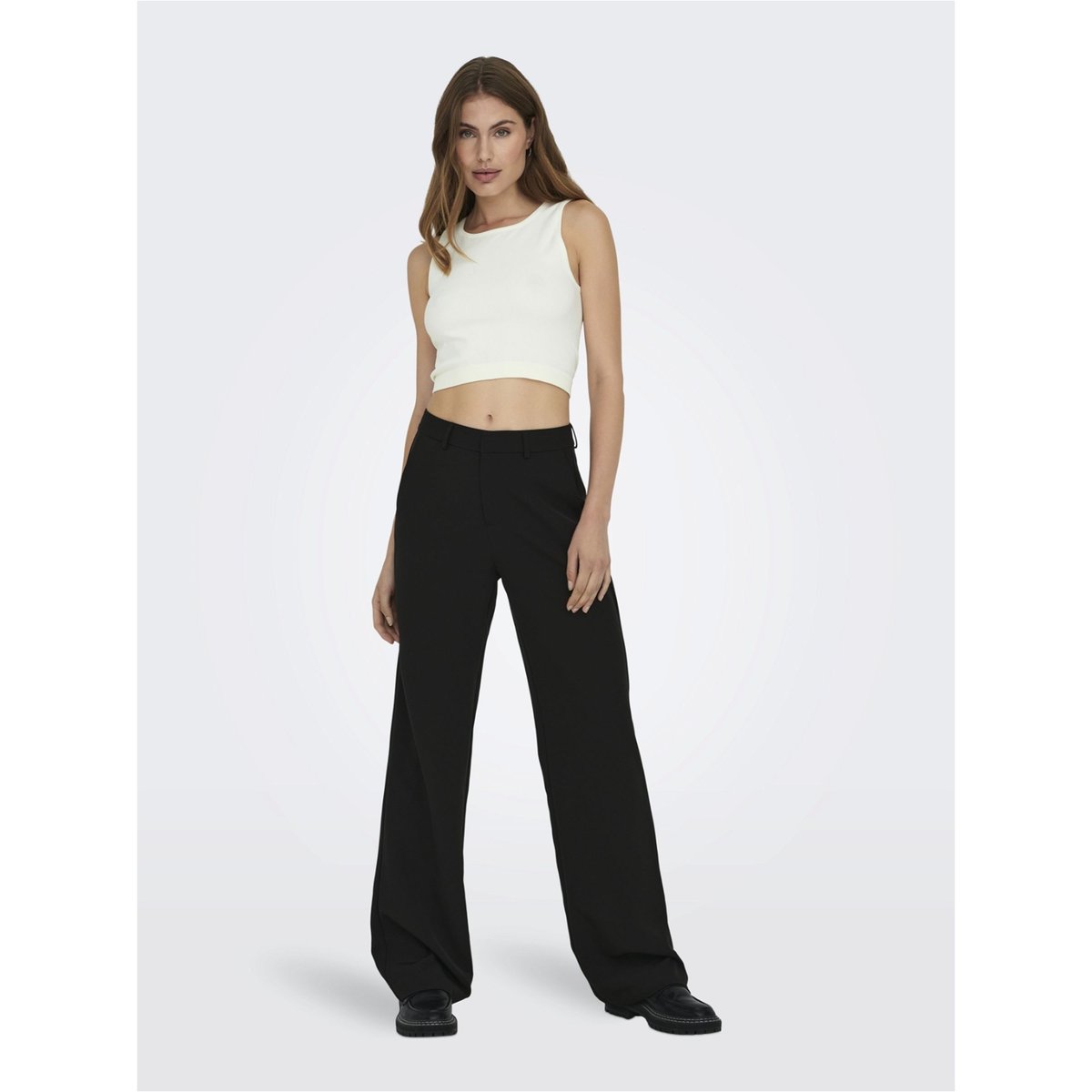 Pantalon À Jambe Large black 1, ONLY