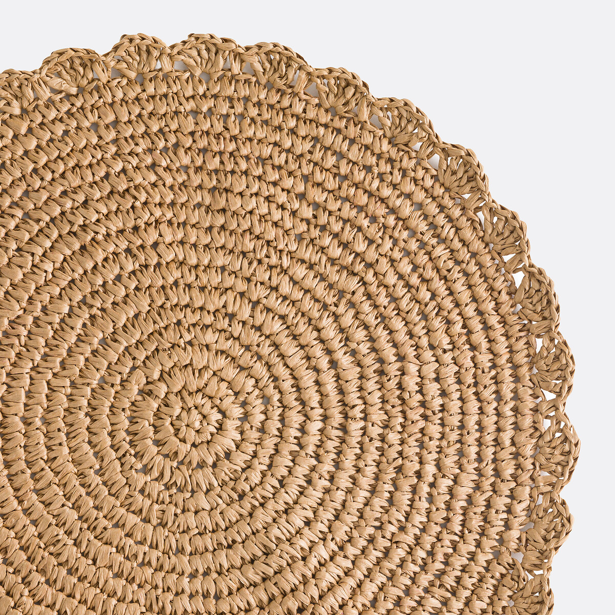 Lote de 4 manteles individuales de papel, Solia natural, LA REDOUTE INTERIEURS