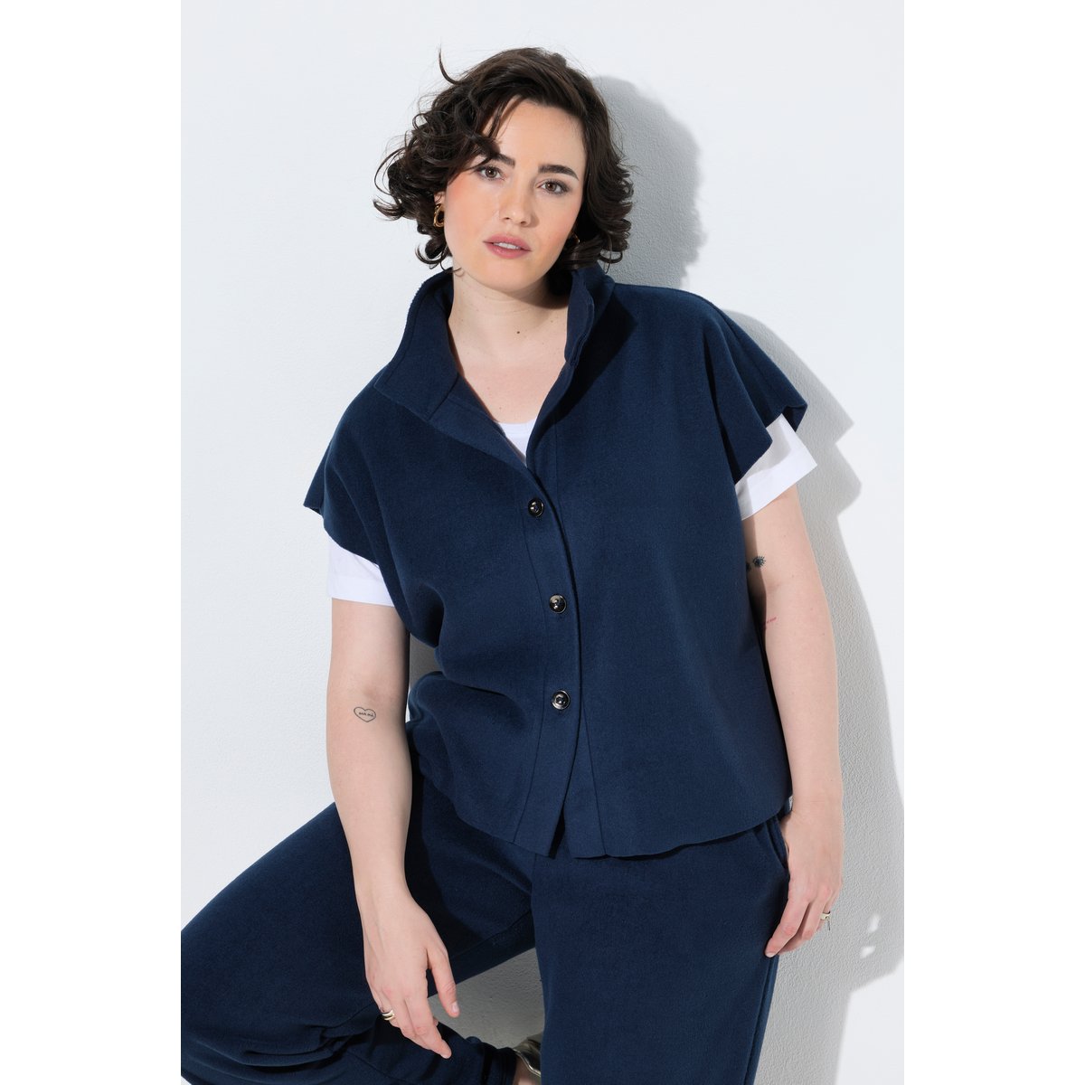 Gilet en polaire marine, ULLA POPKEN