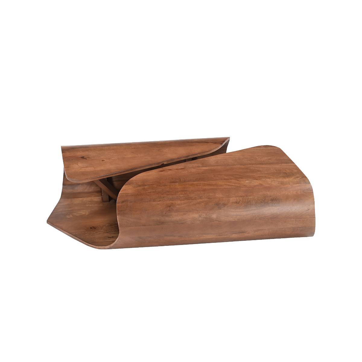 Table basse en bois de manguier AUREA bois foncé, MADE IN MEUBLES