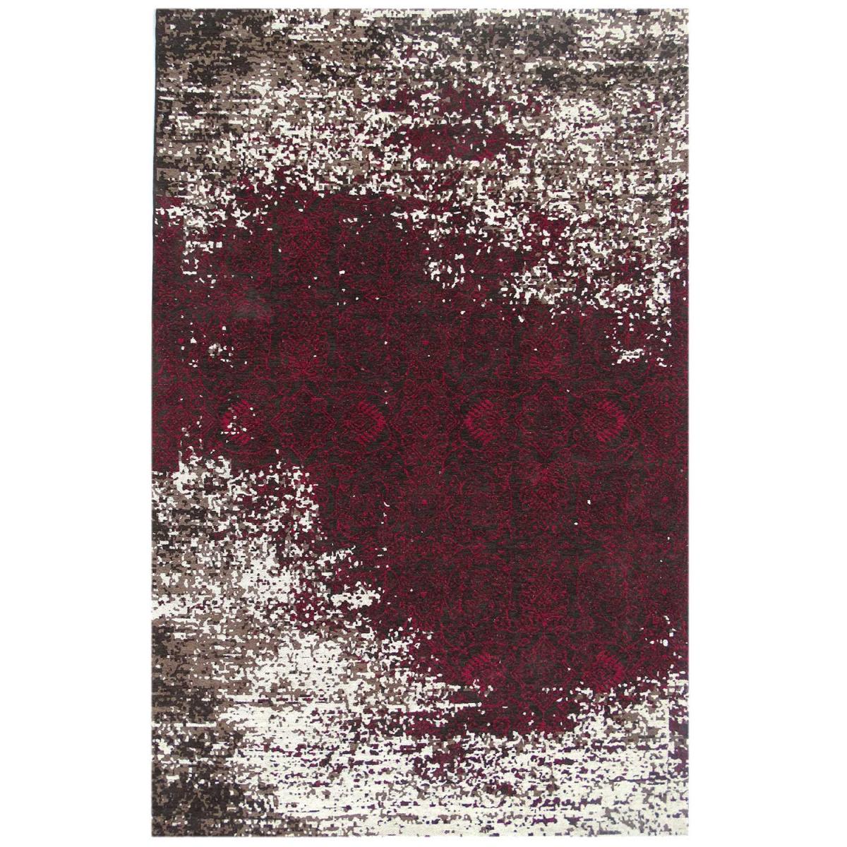 Tapis kilim fait main motif géométrique AURATA rose, UN AMOUR DE TAPIS
