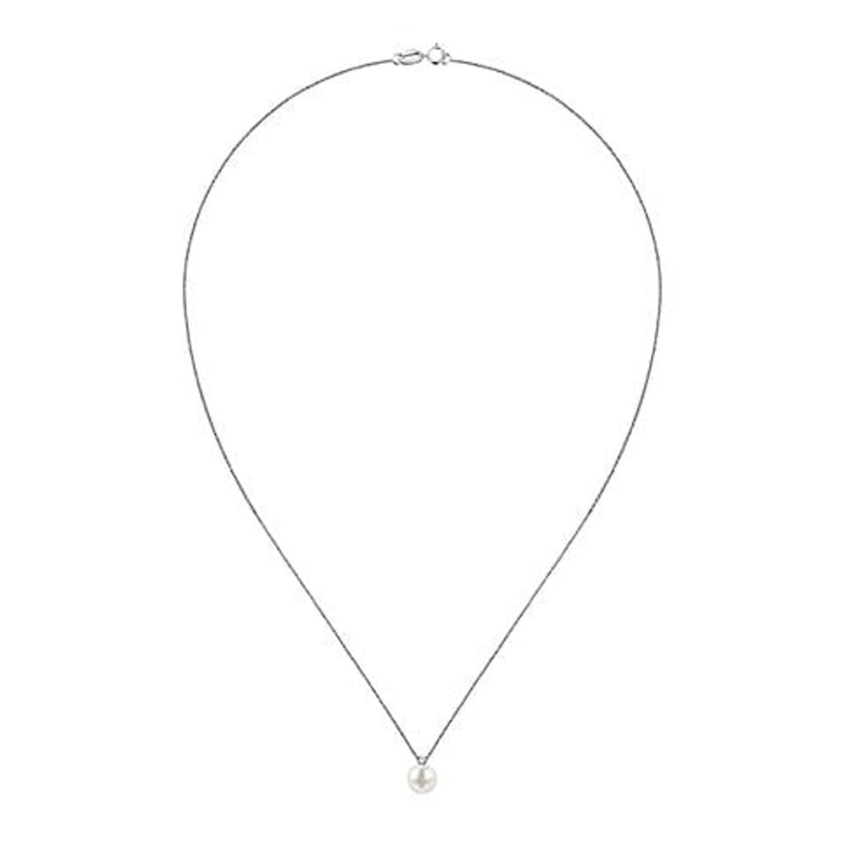 Colliers en Oxyde De Zirconium/or 375/1000/perle De Culture et Perle de Culture argent et blanc, CLEOR