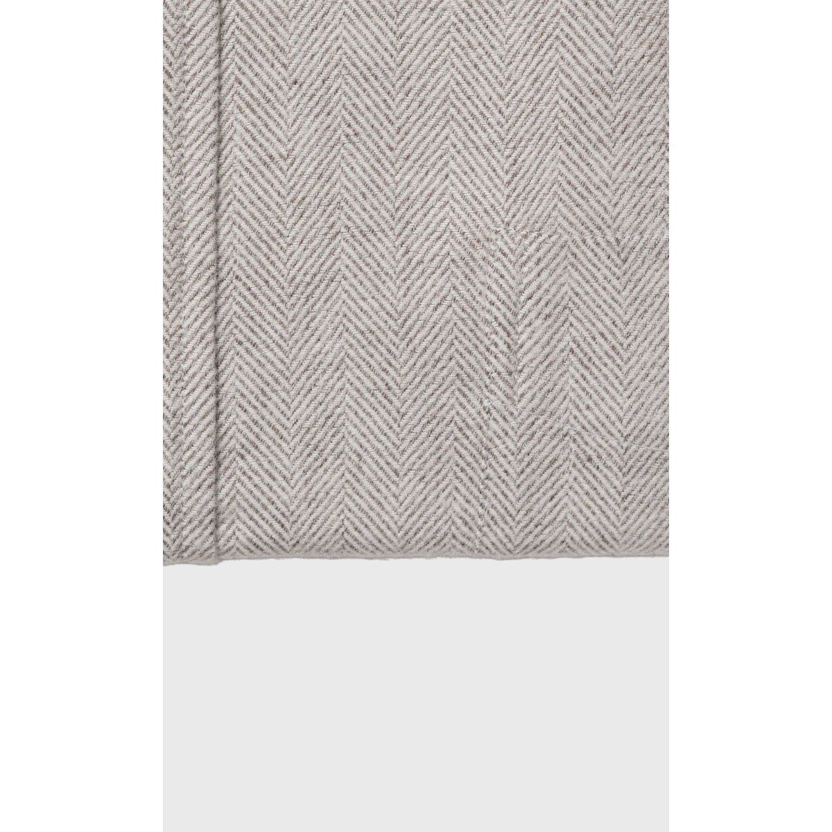 Chemise Confort fit à chevrons en flanelle e gris moyen, ACROSS