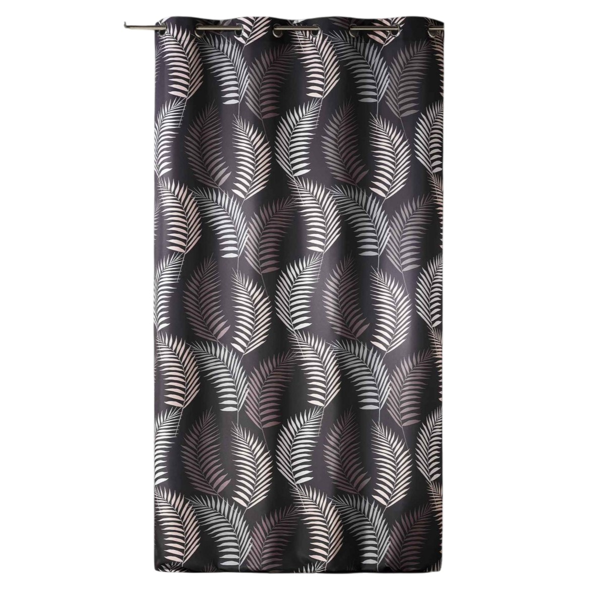 Rideau a oeillets en polyester Goyave marron, EDEN