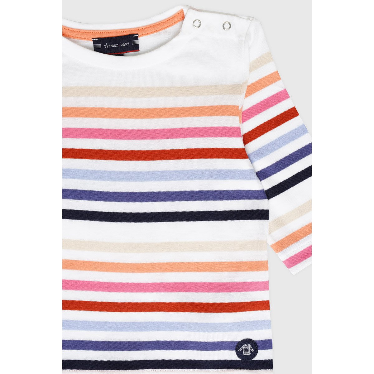 Marinière multicolore - Coton BABY multico e24, ARMOR-LUX