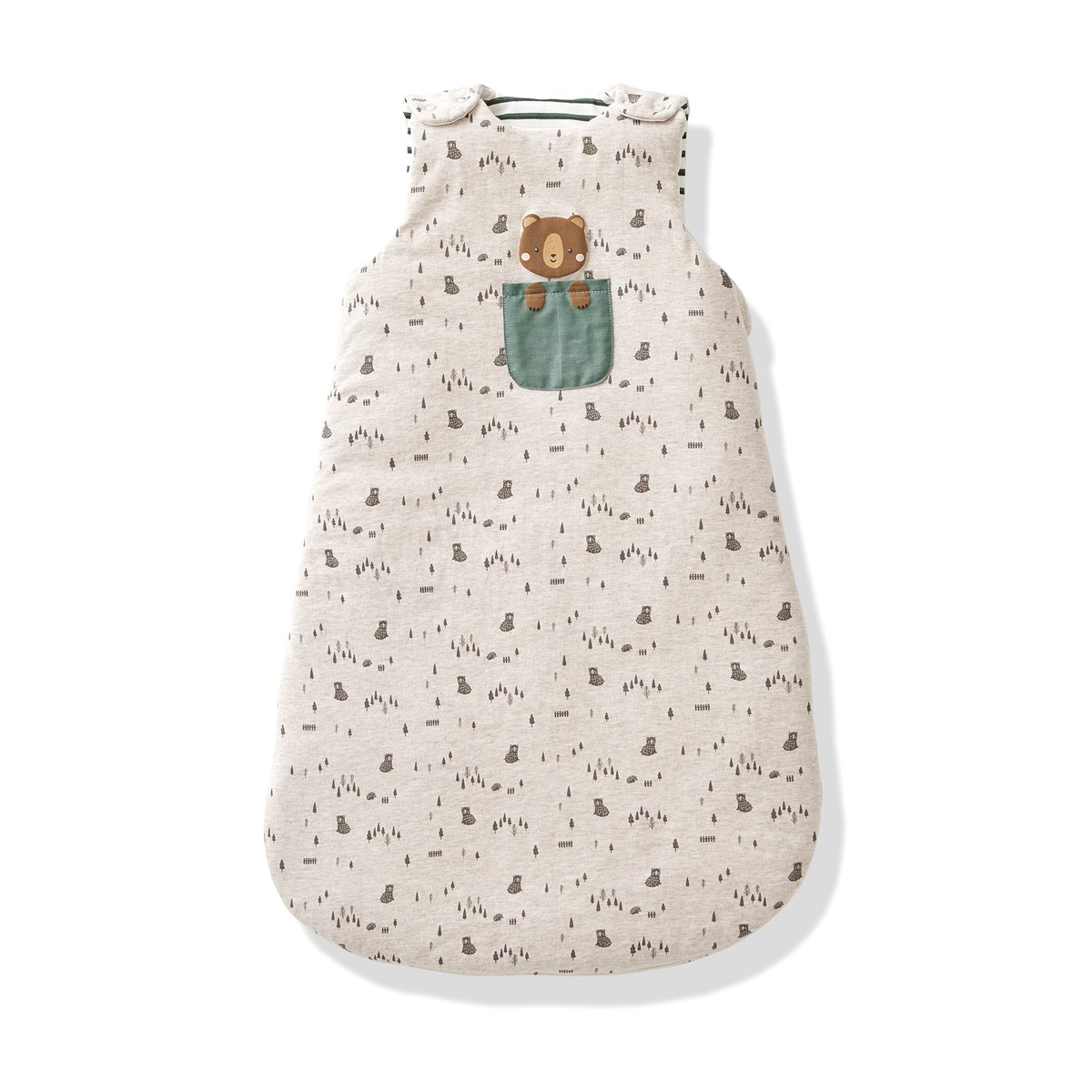Gigoteuse sans manches GREEN FOREST beige chiné, VERTBAUDET