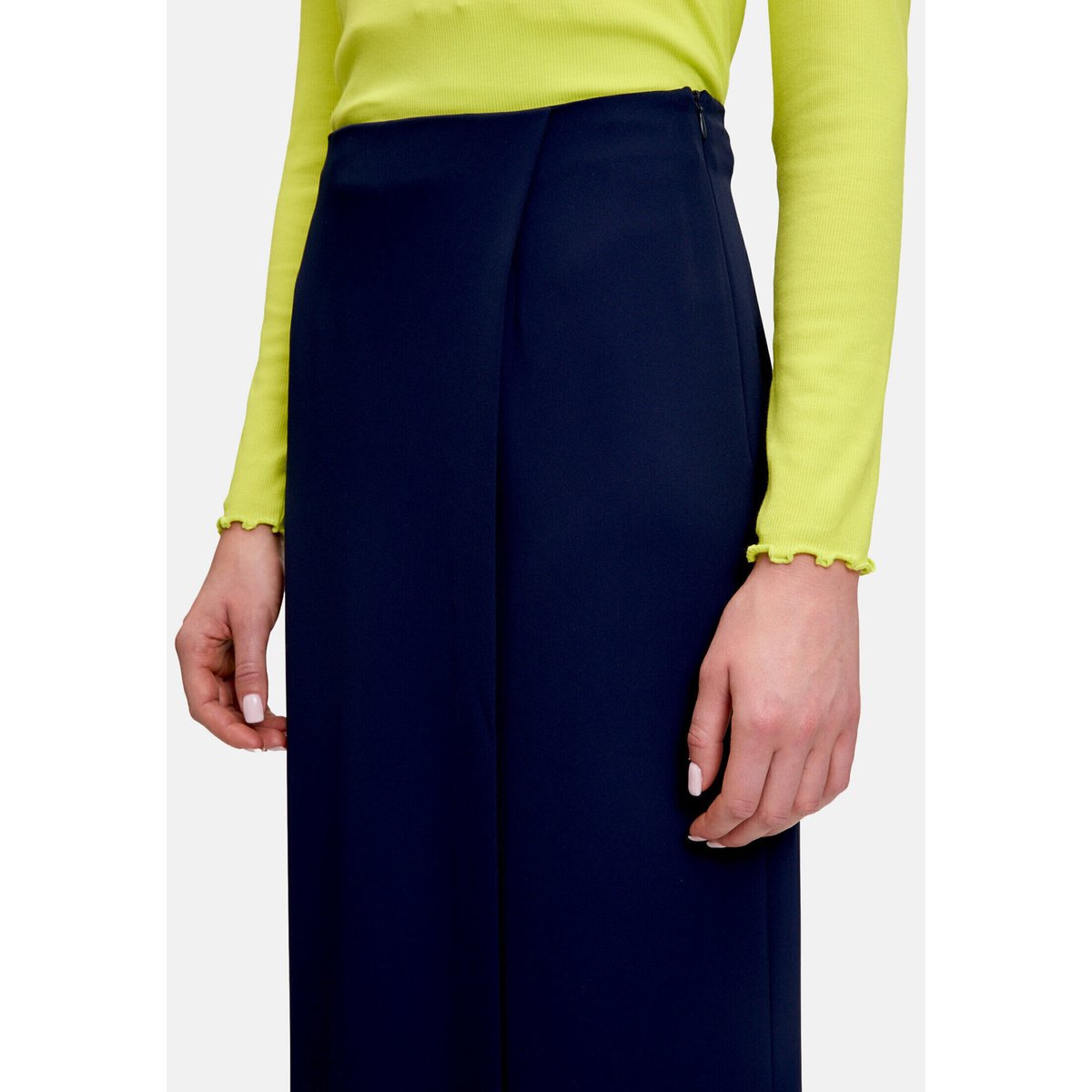 Pantalon casual à jambes larges maritime blue, CARTOON