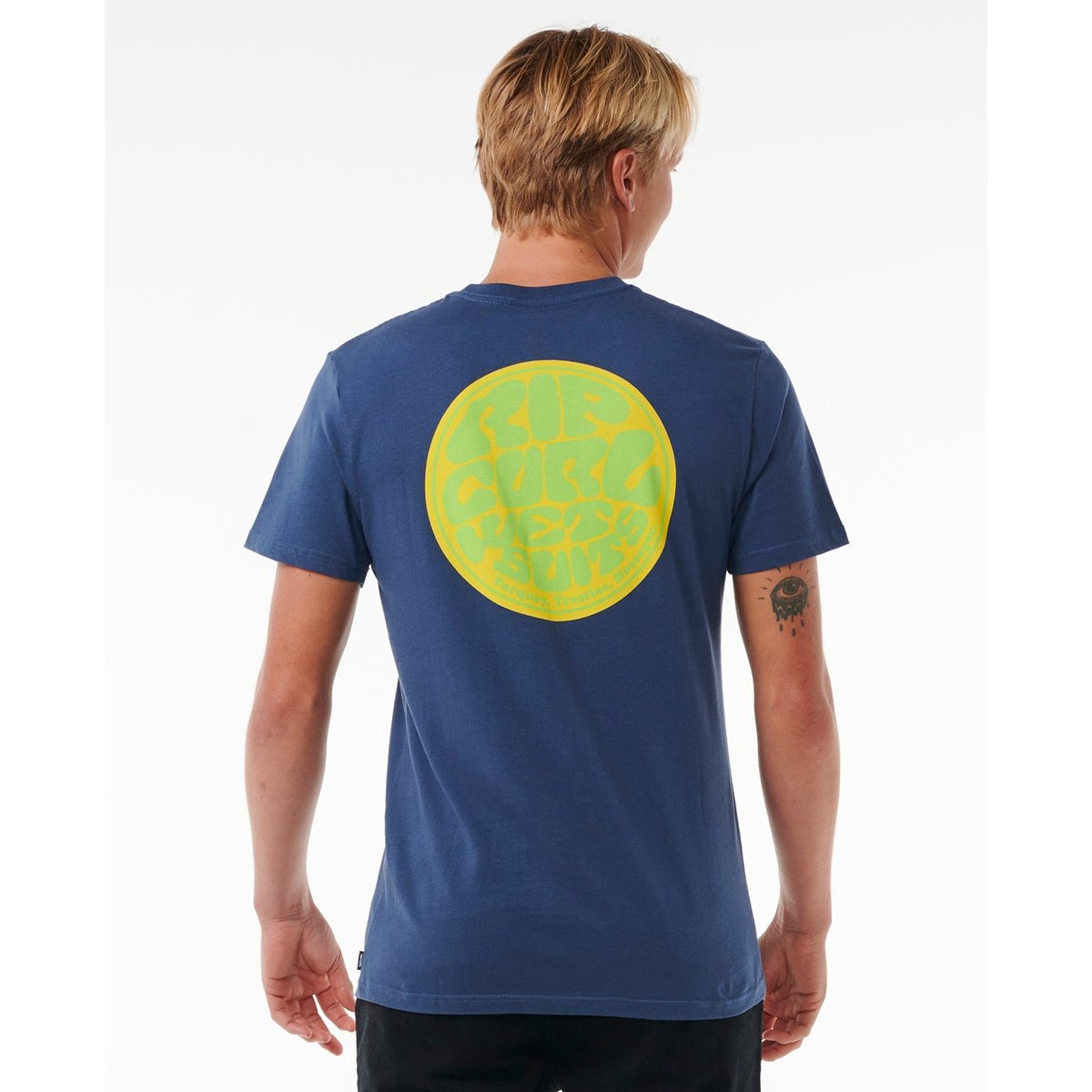 T-shirt à manches courtes WETTIE Passage ICON bleu marine délavé, RIP CURL