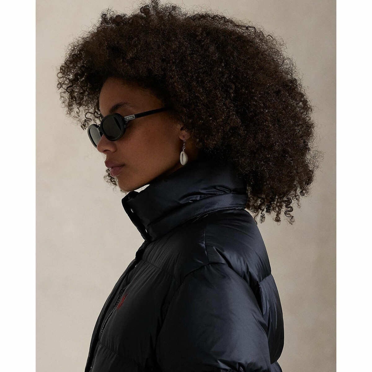 Doudoune courte à capuche marine, POLO RALPH LAUREN