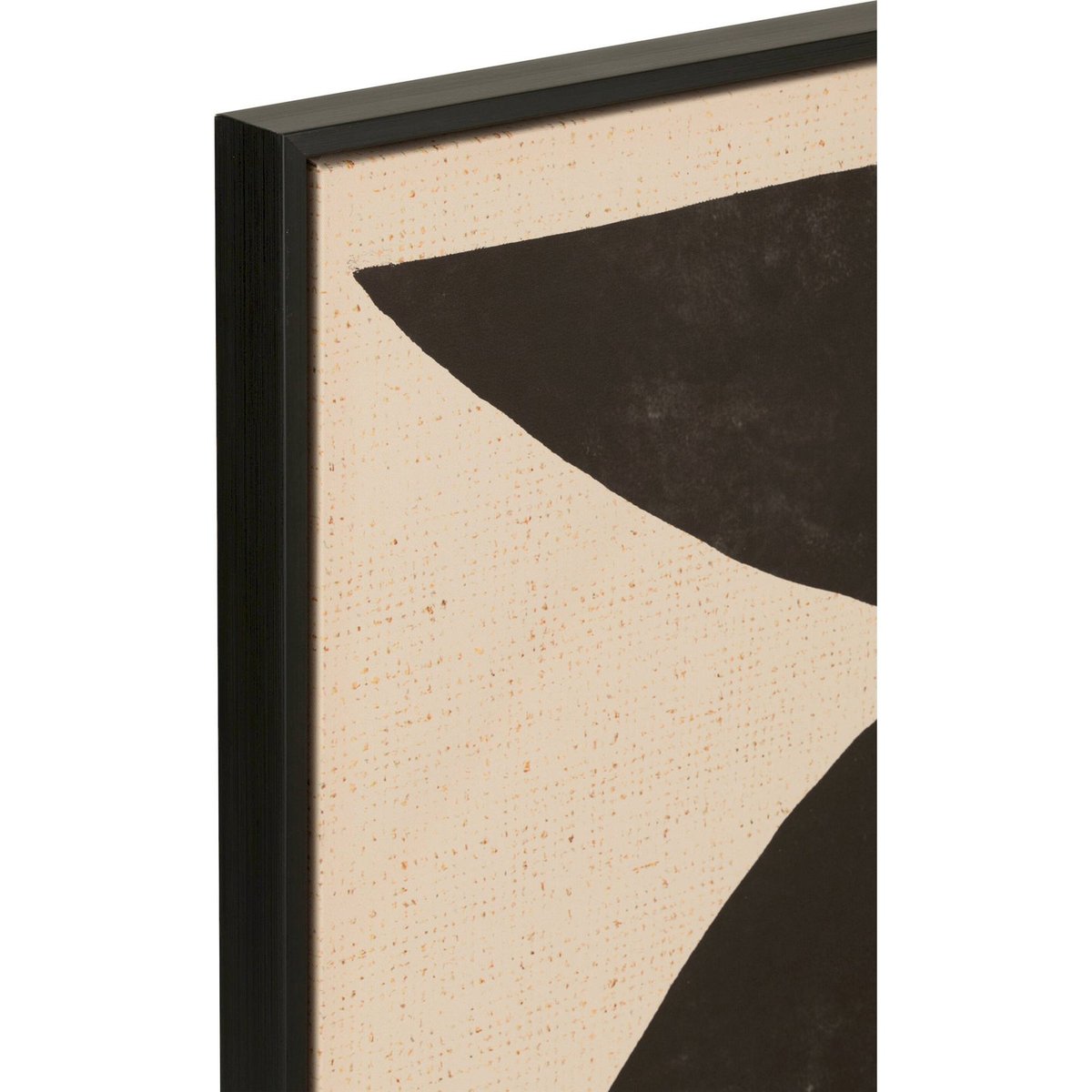 Tableau mural ethnique en toile noir motifs marron beige, RECOLLECTION