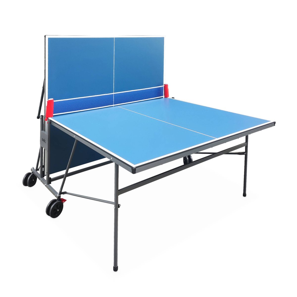Table de ping pong intérieure premium avec 2 raquettes et 3 balles TABLE DE PING PONG INTÉRIEURE bleu, SWEEEK