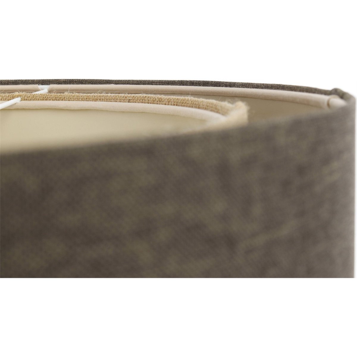 Suspension ronde en tissu style boho Elegant beige crème texturé, BPS KONCEPT