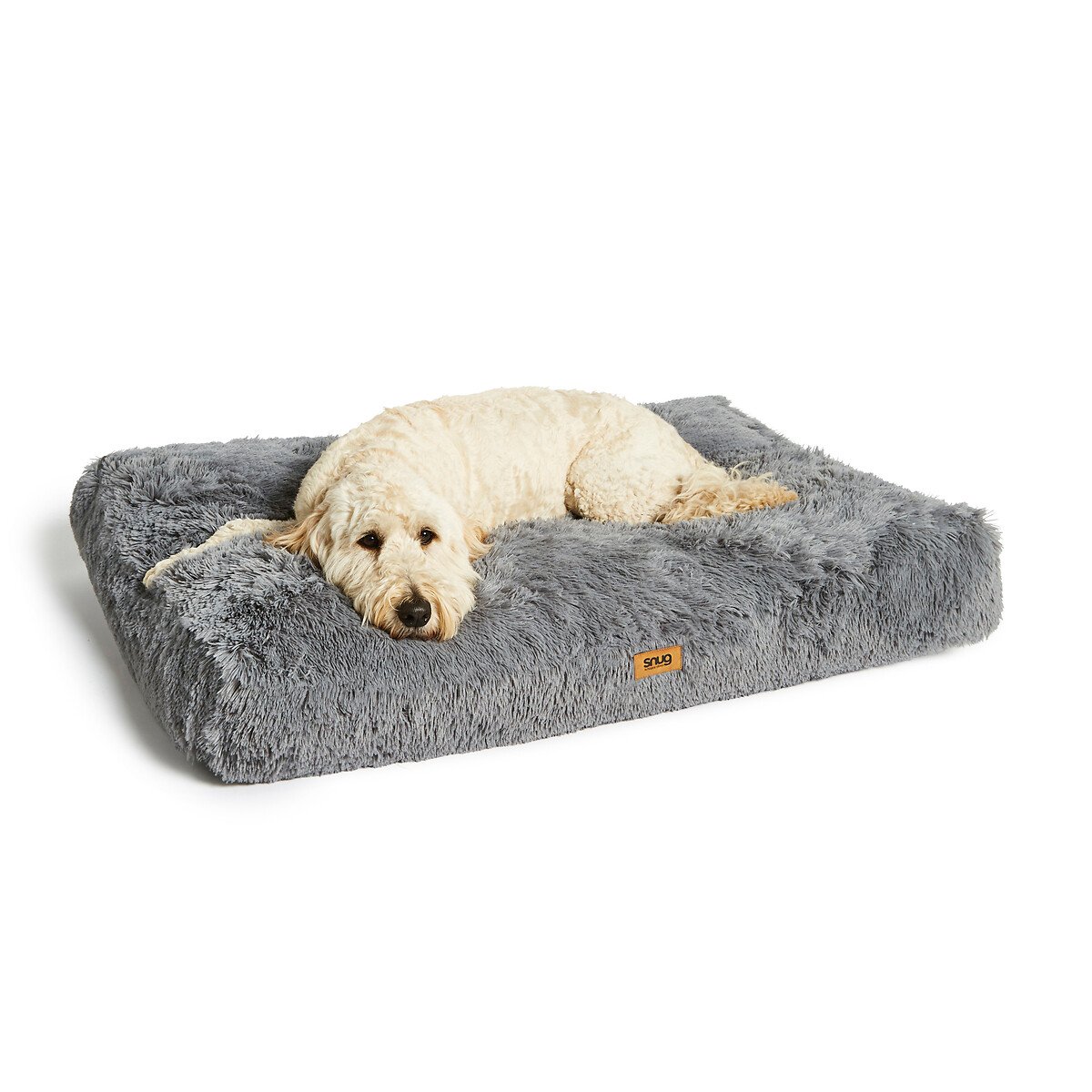Furry Friends Super Fluffy Recycled Pet Bed grey, SNUG