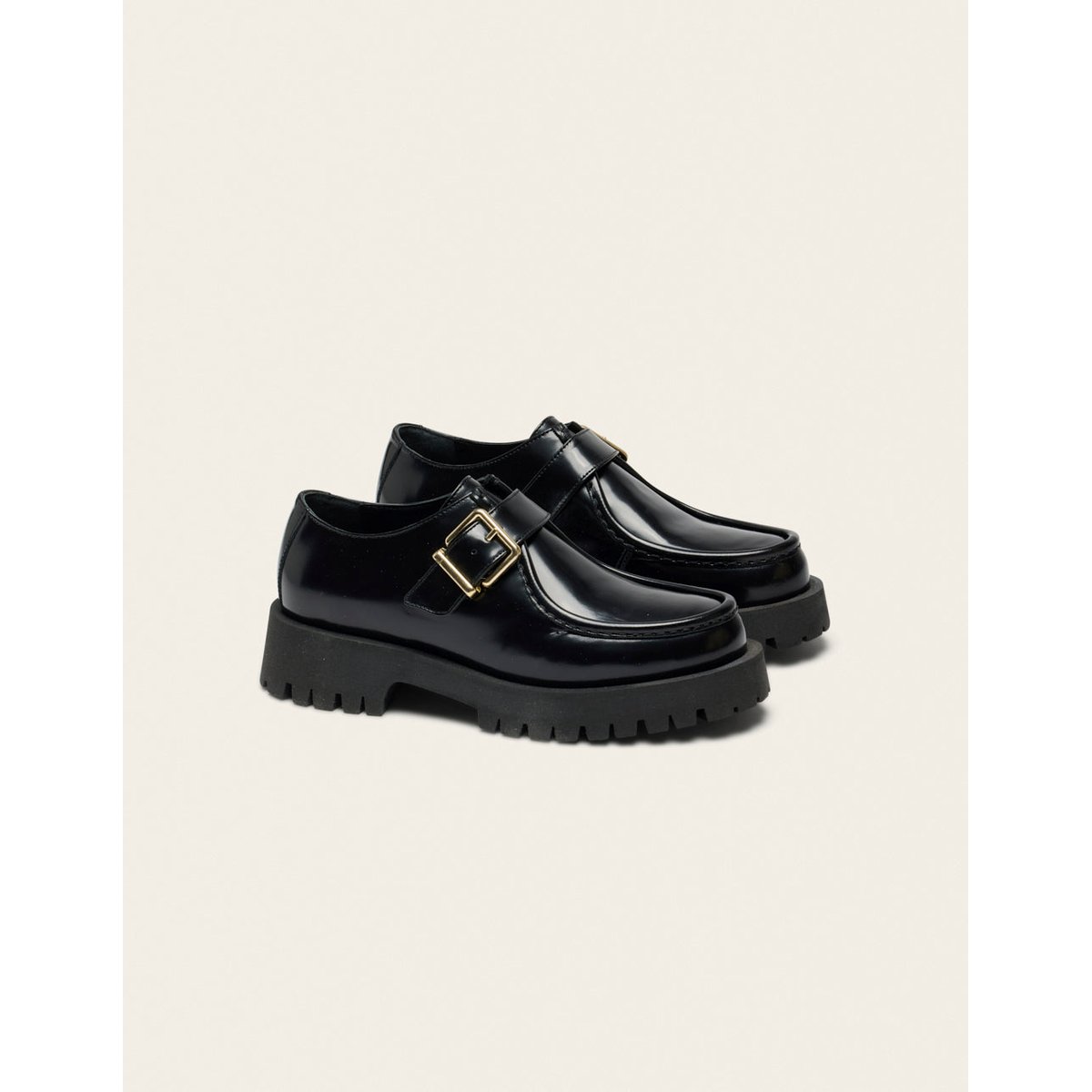 Derbies LIOR cuir box noir, ODAJE