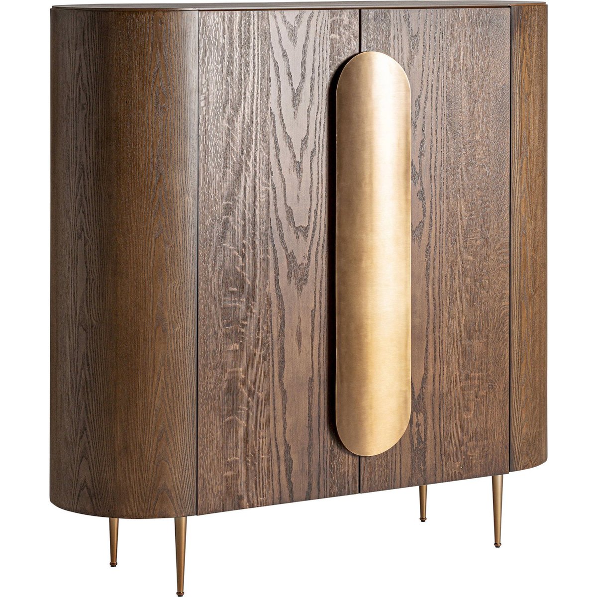 Armoire art déco en chêne chêne marron finition teintée, RECOLLECTION
