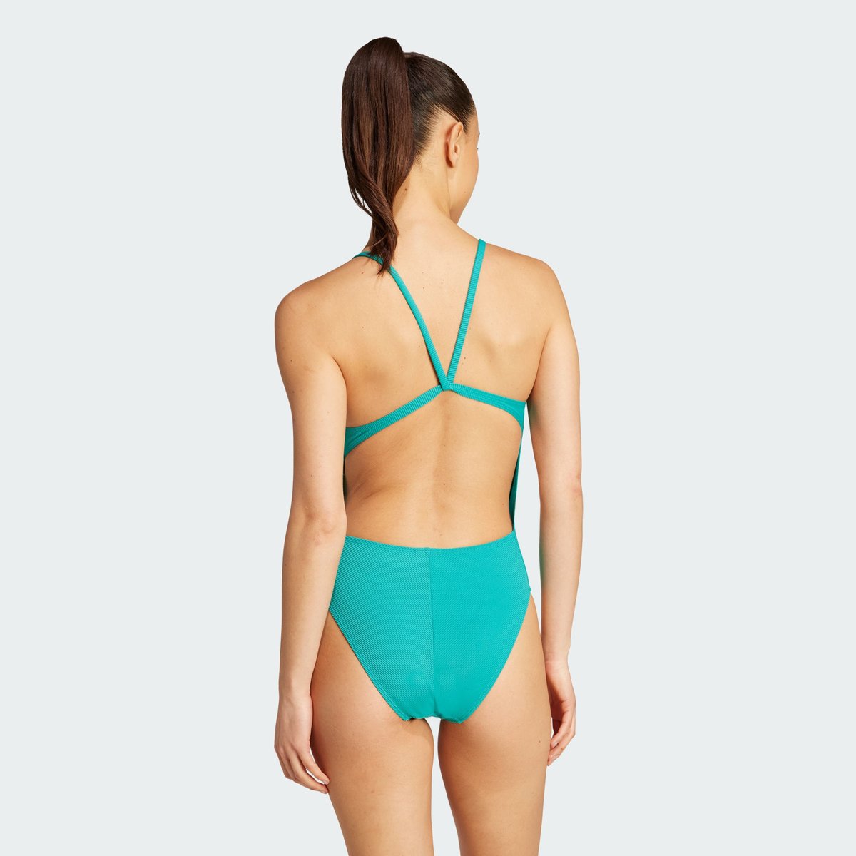Maillot De Bain Bretelles Fines Matelassé Côtelé Iconisea Maillot De Bain Bretelles Fines Matelassé Côtelé Iconisea pure teal, ADIDAS SPORTSWEAR