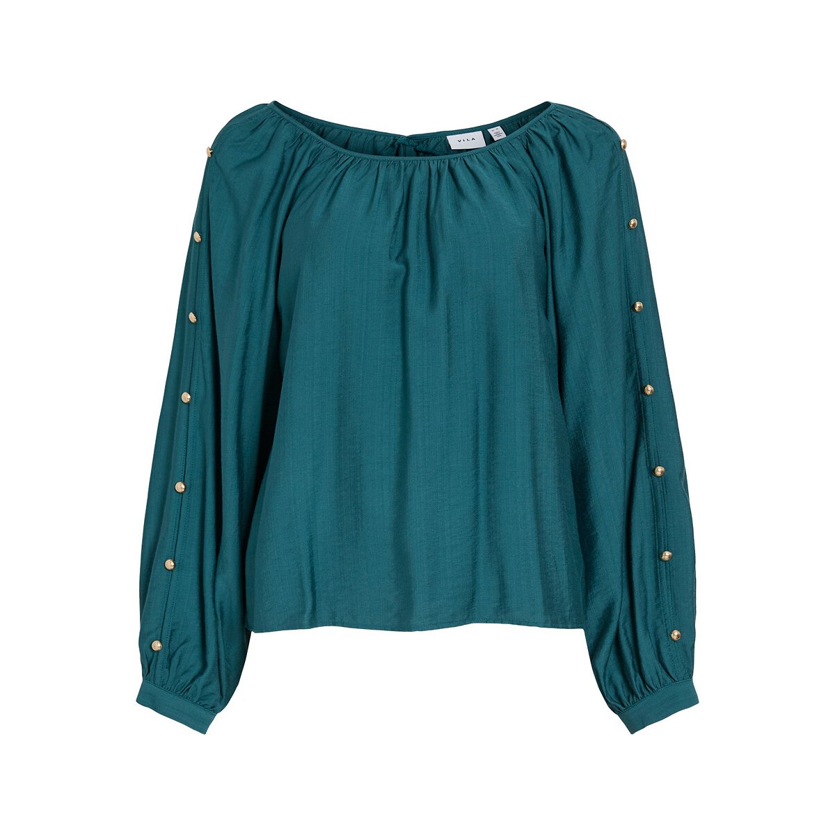 Blouse manches longues bleu canard, VILA