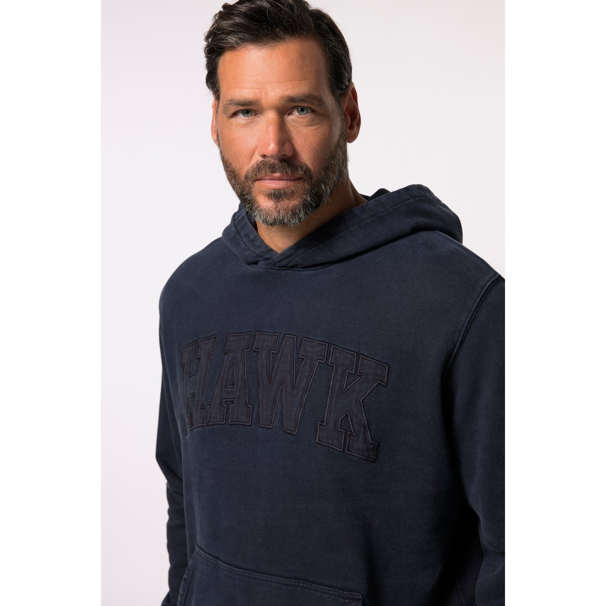 Sweat-shirt à capuche bleu marine, JP1880