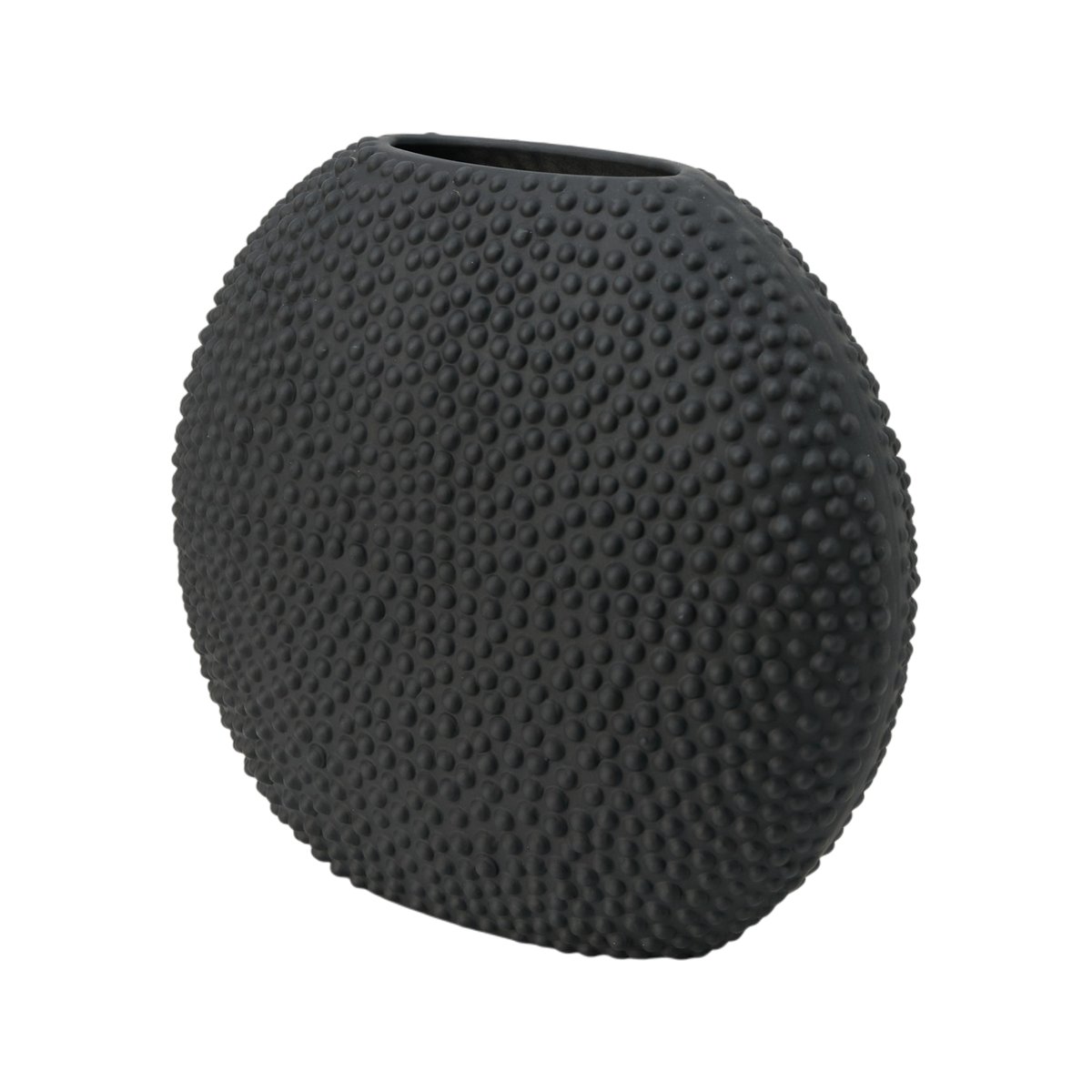 Vase céramique déco texturé noir 27 cm - SILA noir, CAMIF