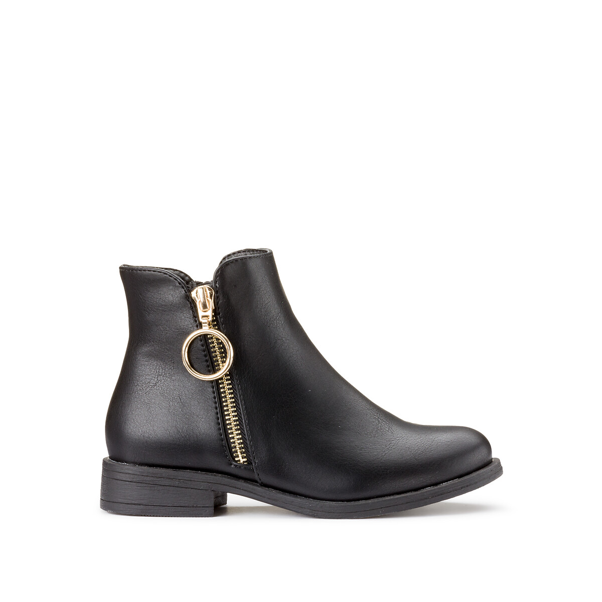 Kids Zipped Ankle Boots black, LA REDOUTE COLLECTIONS
