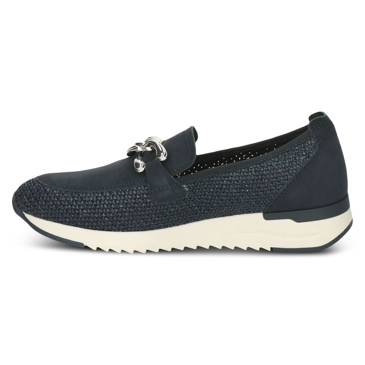 Slipper femme bleu blue océan combiné, CAPRICE