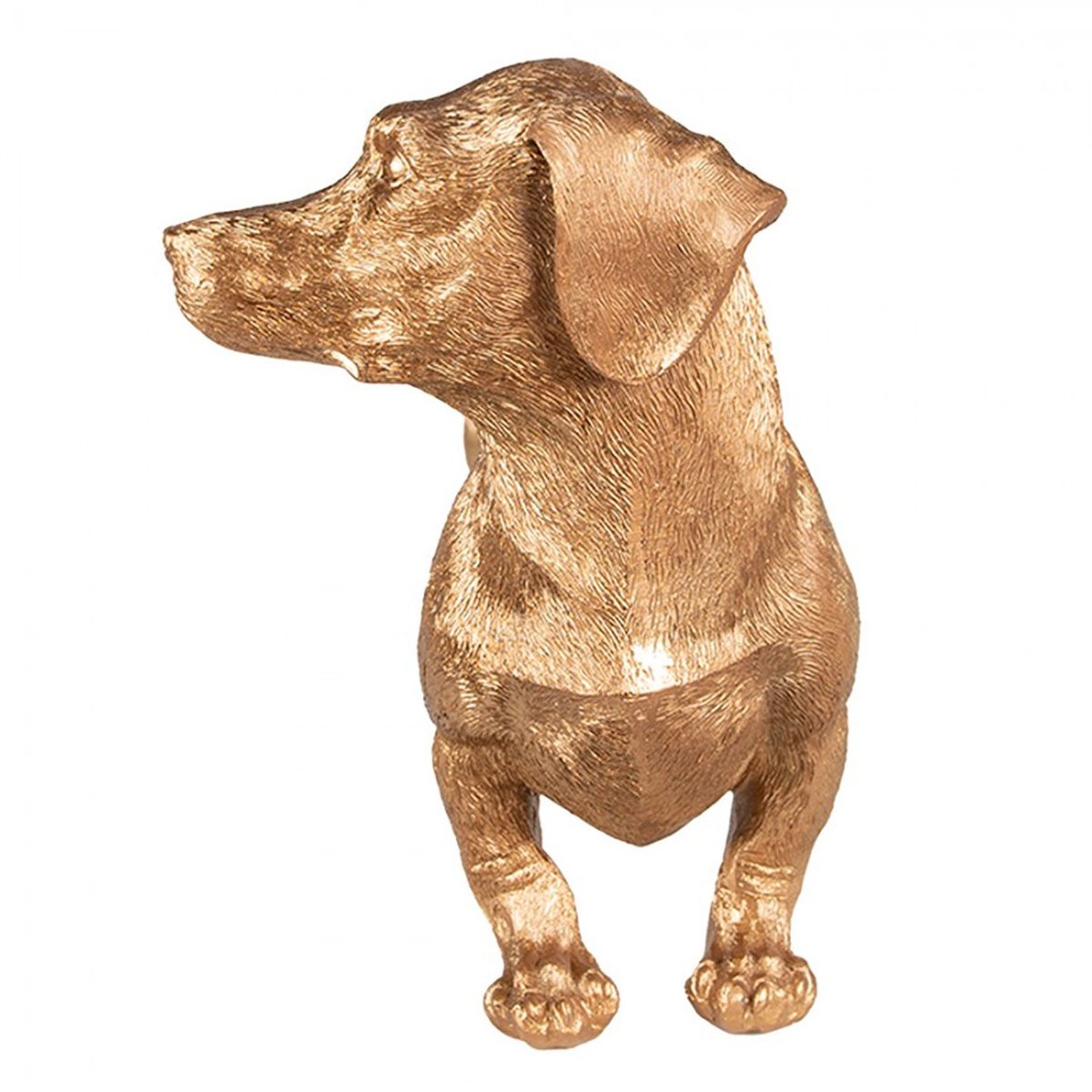 Dérouleur essuie-tout à poser chien doré 46x15x23cm doré, WADIGA