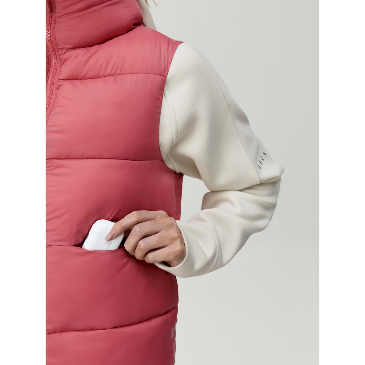 Doudoune sans manches de sport femme Jolie Coupe-vent séchage rapide terre cuite goji, BORN