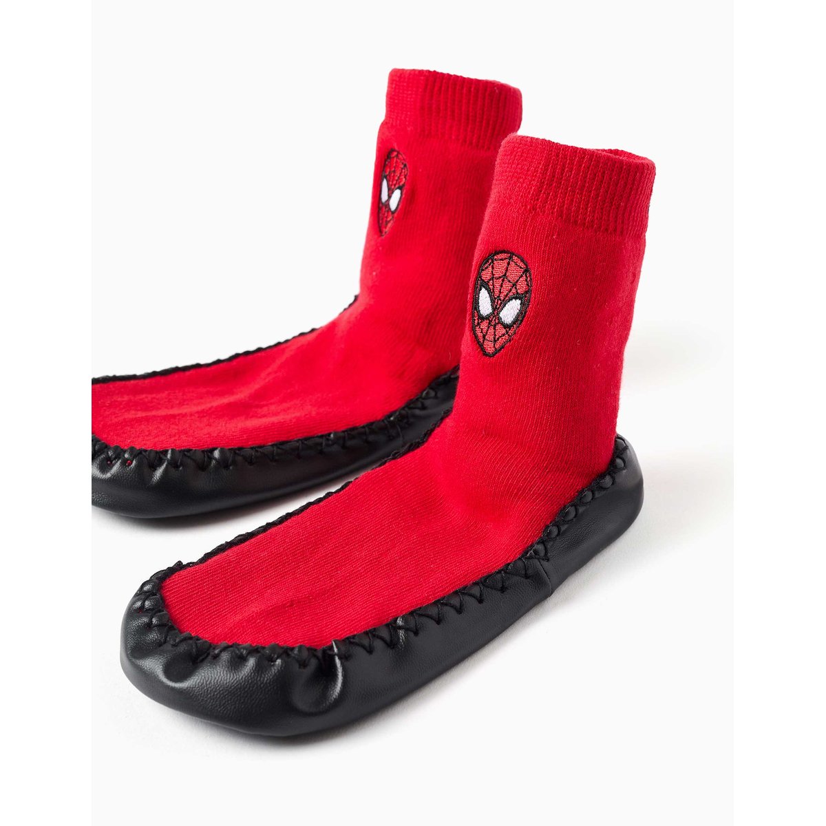 Chaussettes-chaussons avec semelle antidérapante et Spider-Man rouge, ZIPPY