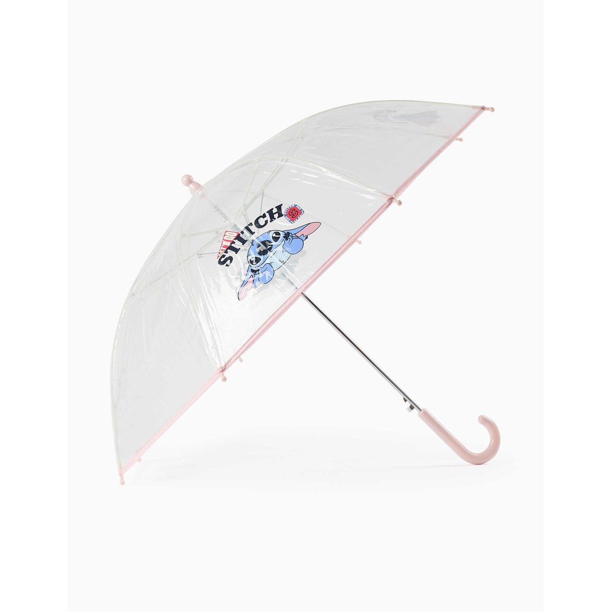 Parapluie automatique avec imprimé Stitch rose, ZIPPY
