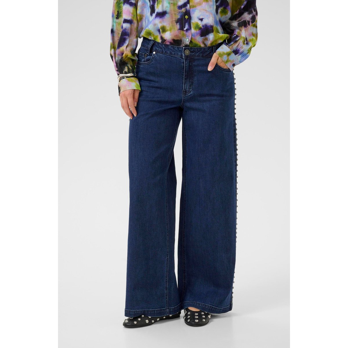 Jeans bleu dark blue wash, CULTURE