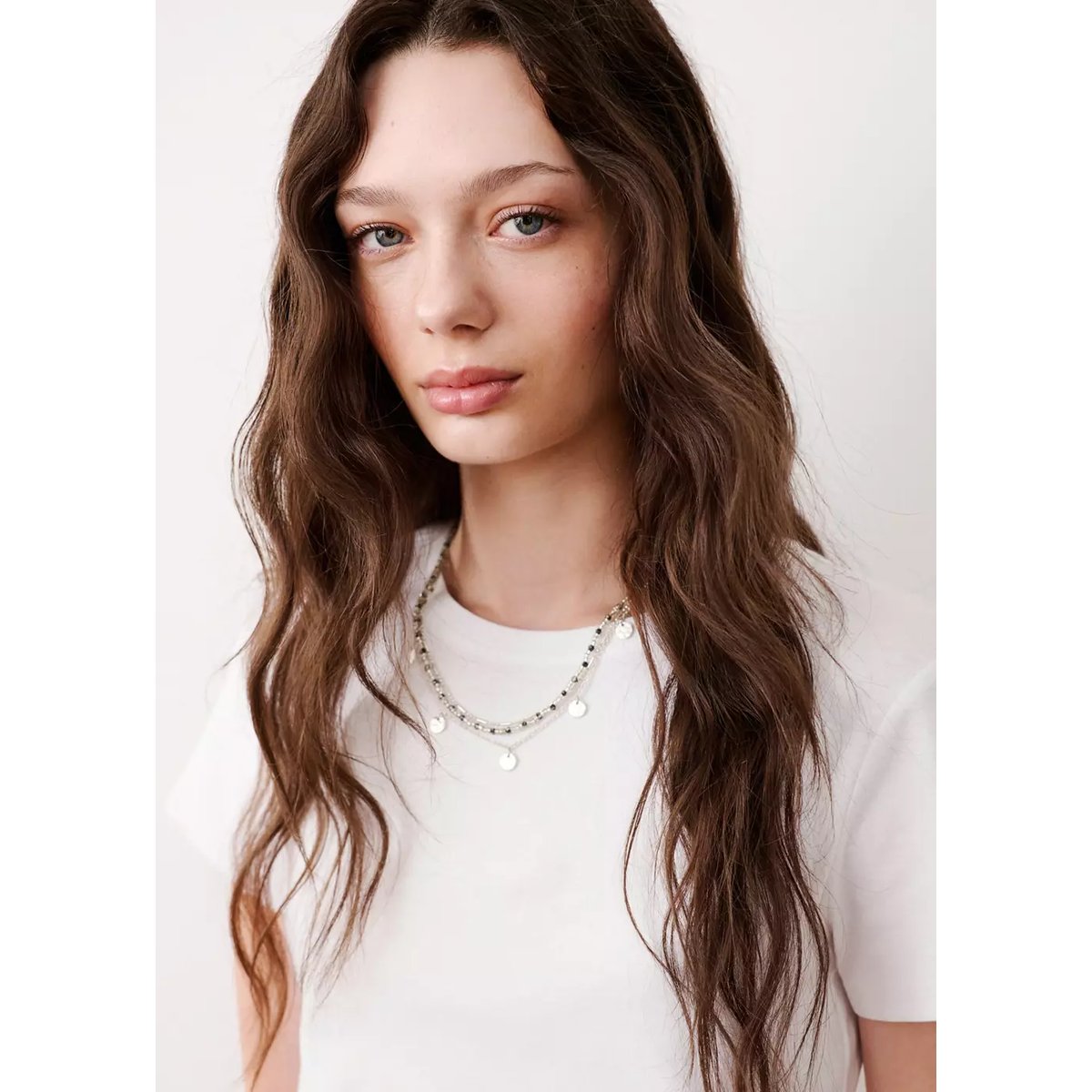 T-shirt détail ouverture blanc cassé, MANGO TEEN