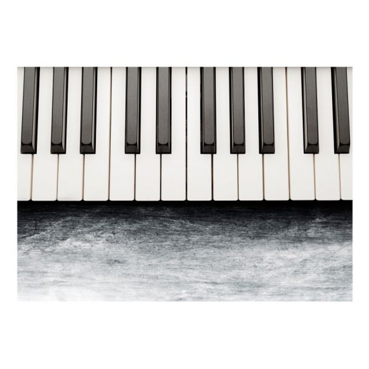 Papier peint intissé panoramique Hobby Inspired by Chopin - grey stone blanc, EDEN