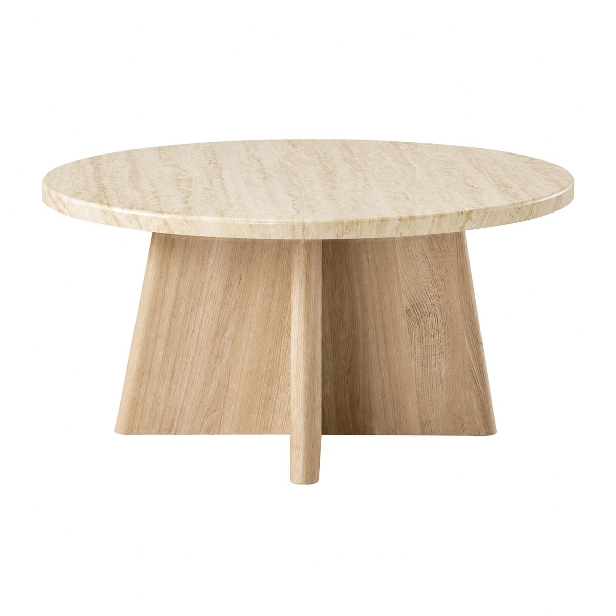 Table basse ronde - AGATE travertin, CALICOSY