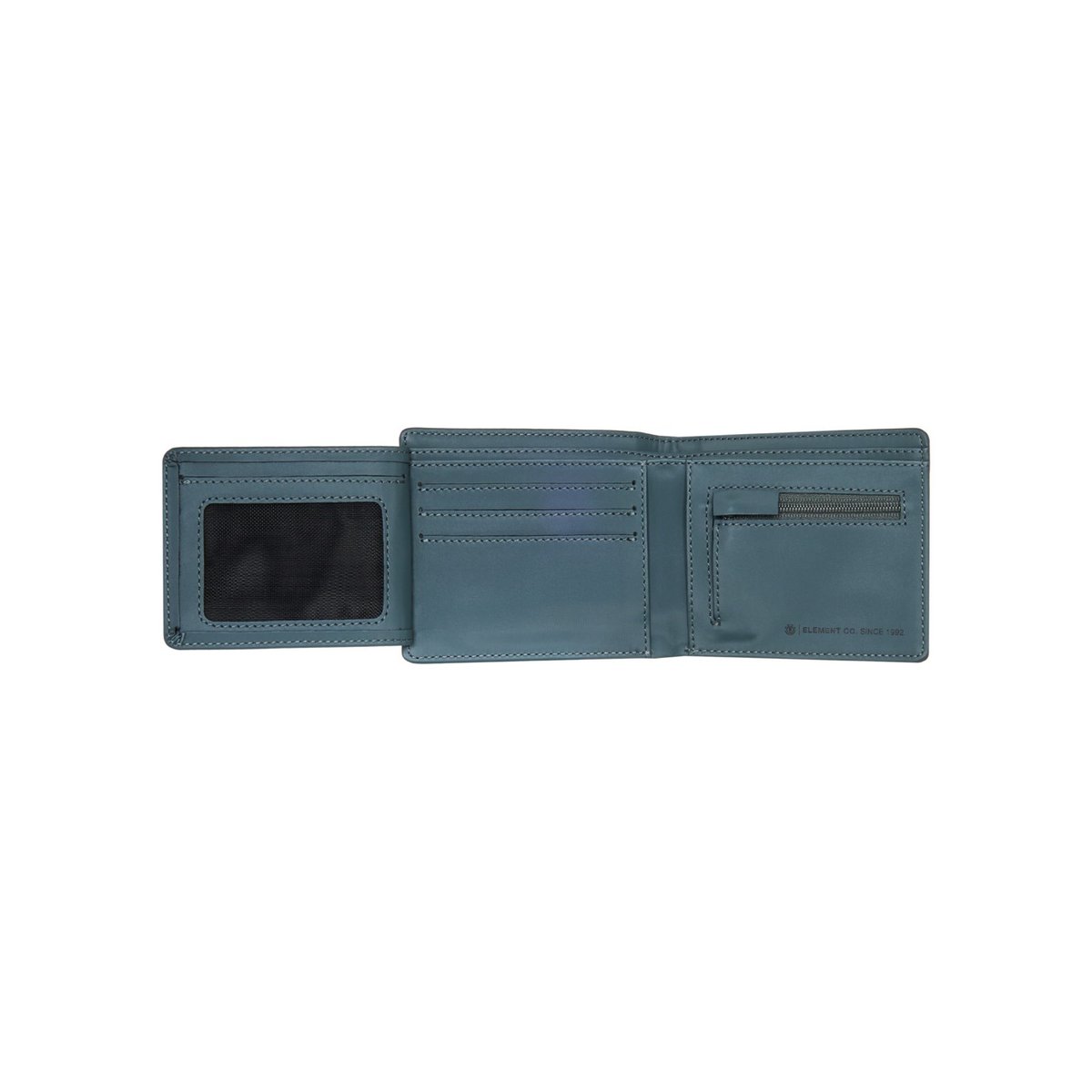 Grand portefeuille triplé ultra-résistant DOUBLE ICON bleu ardoise, ELEMENT