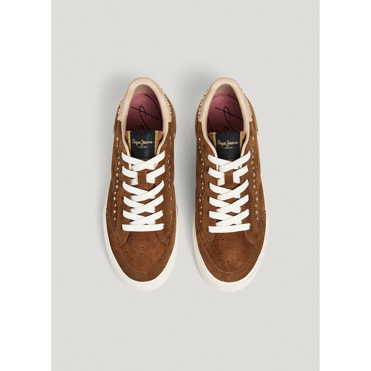 Milan West Low Top Trainers camel, PEPE JEANS