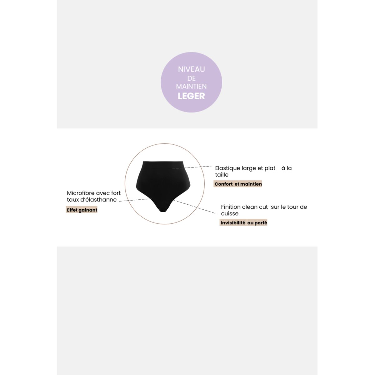 String PERFECT TOUCH noir, SANS COMPLEXE
