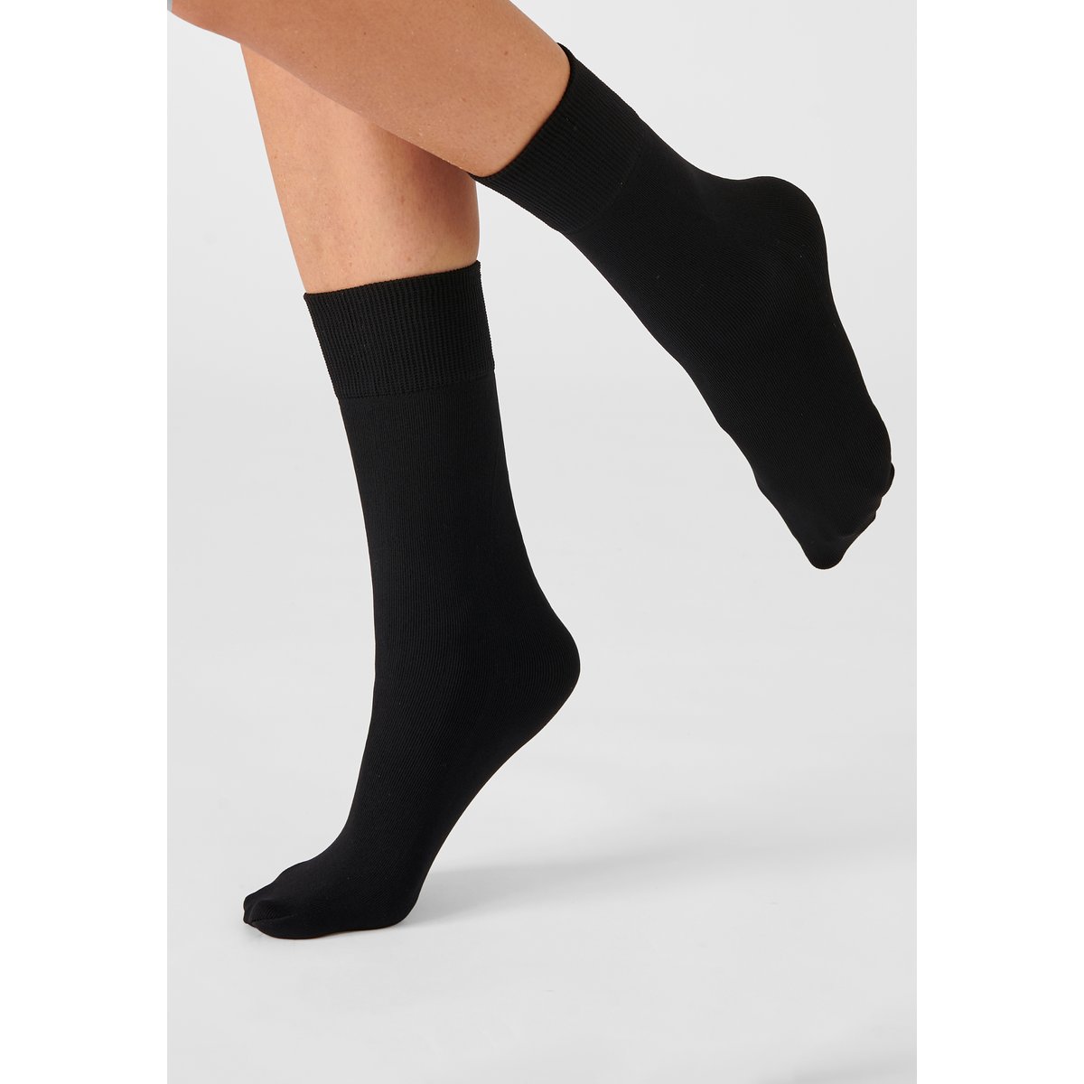 Paires de mi-bas thermolactyl 90d - Lot de 2 lot noir, DAMART