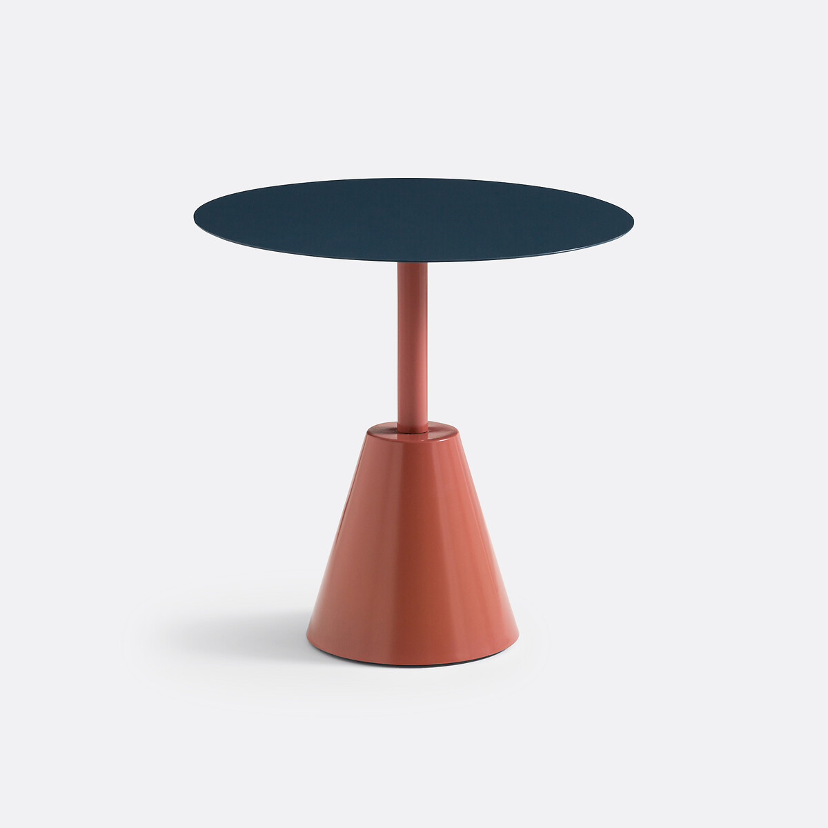 Table de jardin métal acier, Klapi bleu/terracotta, LA REDOUTE INTERIEURS