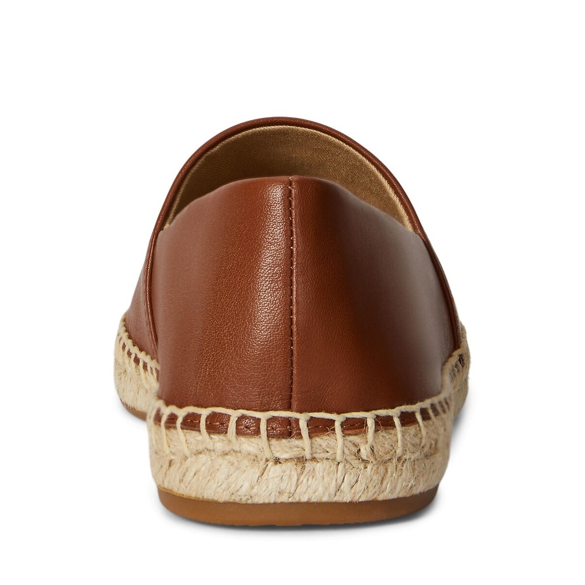 Leren espadrilles Cameryn tan, LAUREN RALPH LAUREN