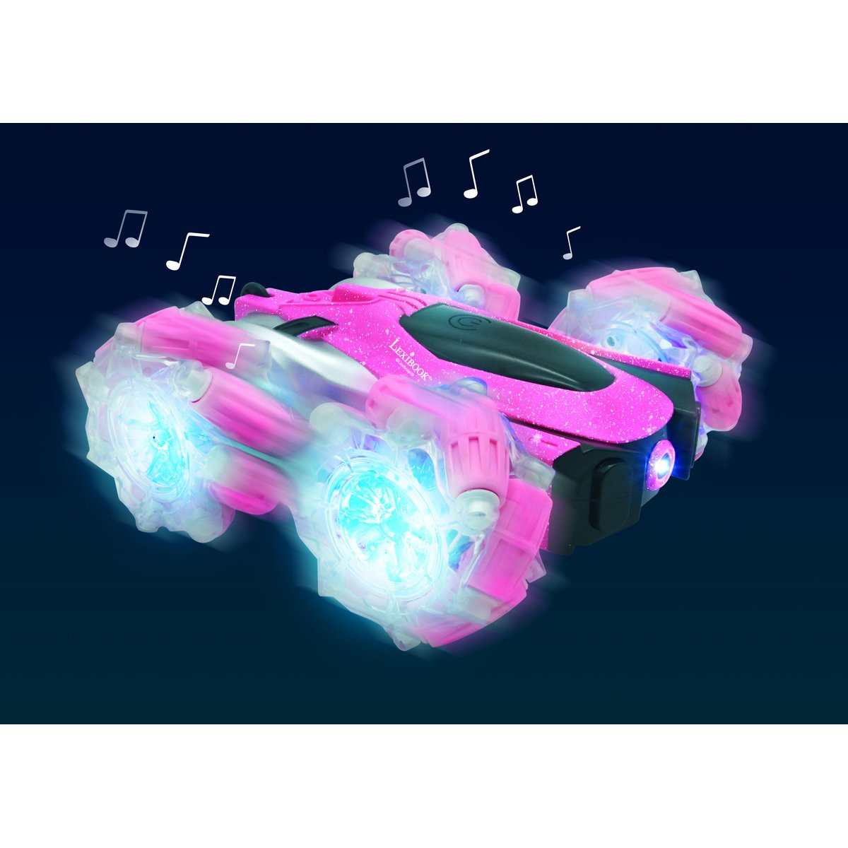 Crosslander® 360+ - Voiture rose télécommandée Tout-Terrain lumineuse rose, LEXIBOOK