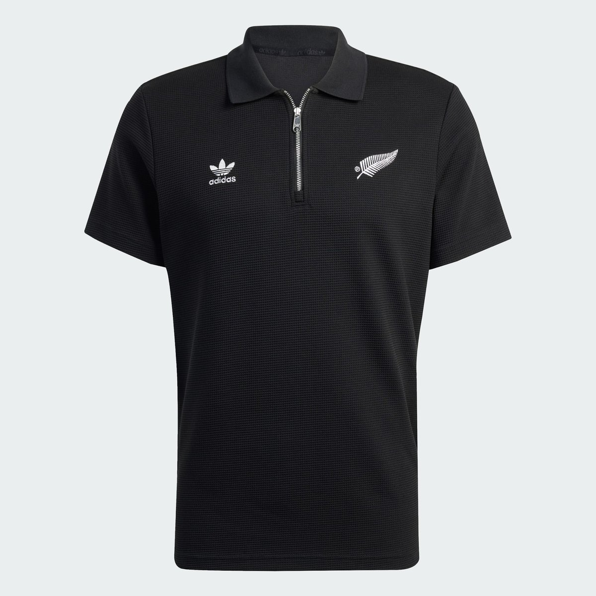 Polo de rugby a manches courtes all blacks all black blue spark Adidas Performance La Redoute