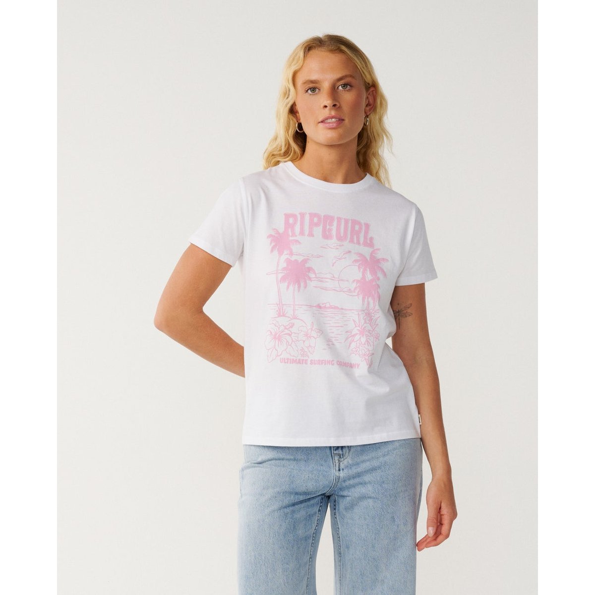 T-shirt BOSSA NOVA white, RIP CURL