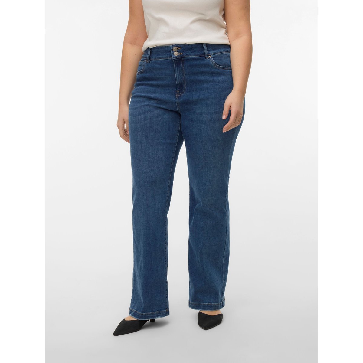 Jean Flared dark blue denim, VERO MODA