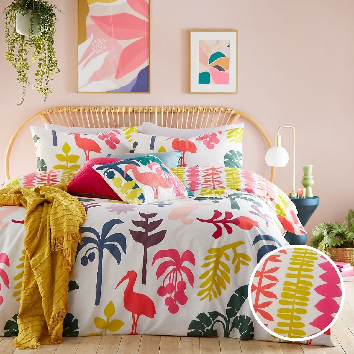 Marula Duvet Cover and Pillowcase Set multi-coloured, FURN.