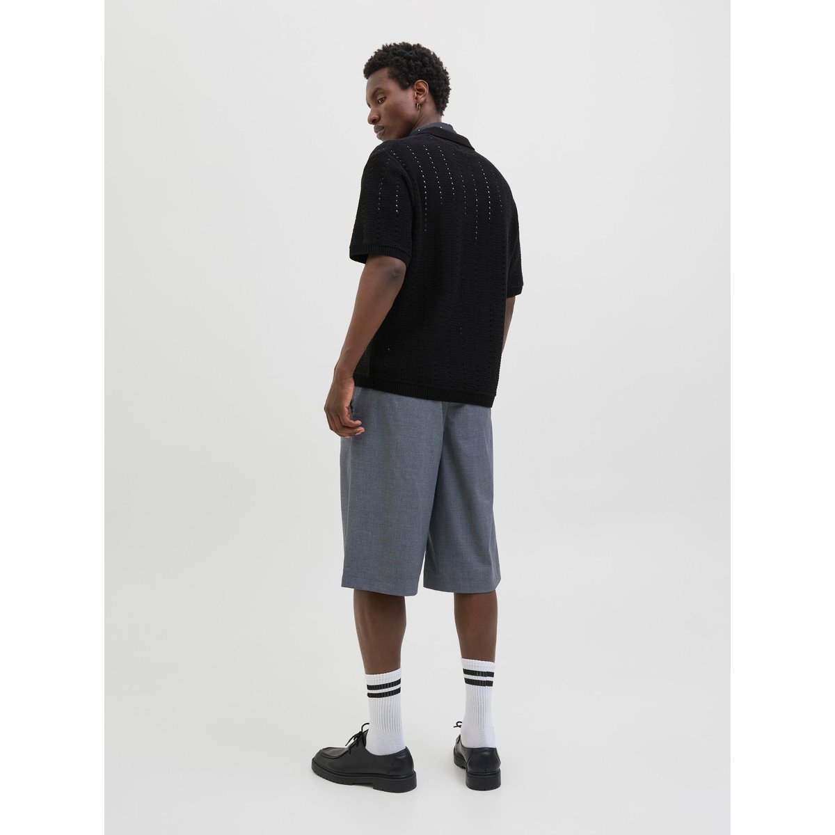 Polo Tricoté noire - black, JACK & JONES