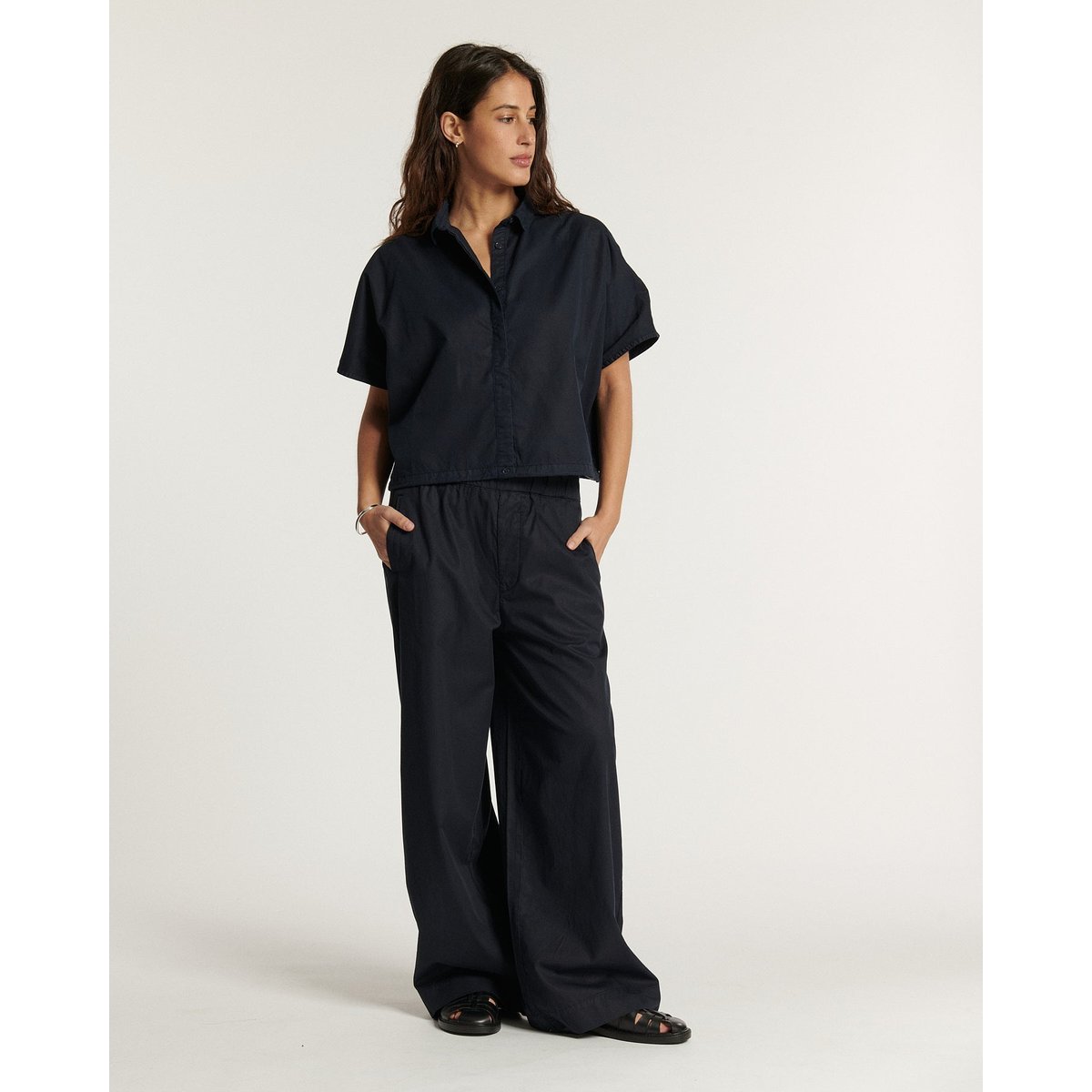 TOP   POPELINE navy, LABDIP