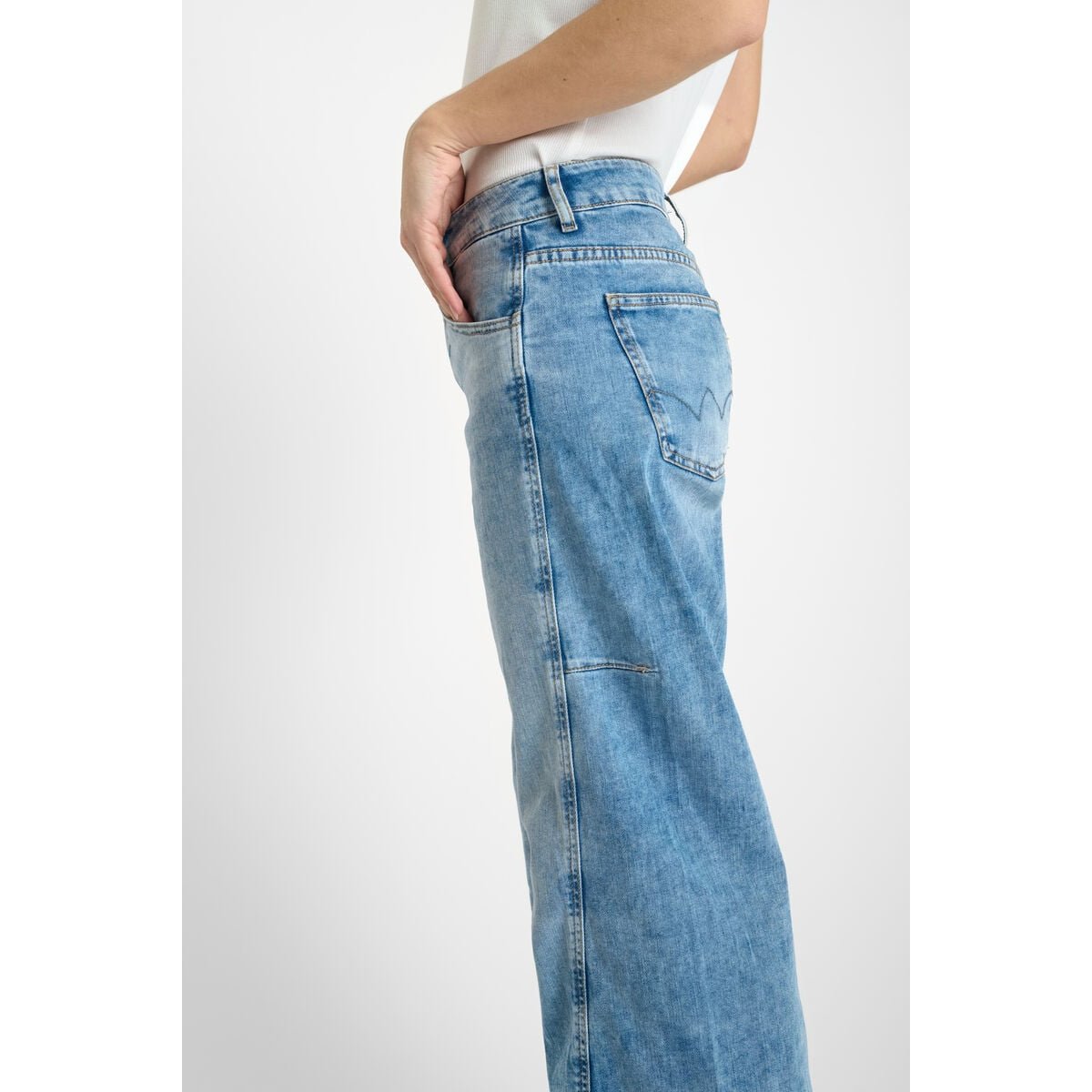 Jeans loose, large , longueur 34 blue, LE TEMPS DES CERISES